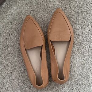 Jessica Light Brown Leather Loafers
